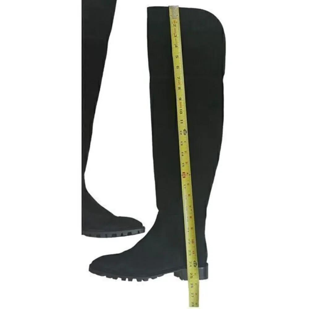 Stuart Weitzman NWOB Amber Suede‎ Over The Knee Boots Size 8.5 Black